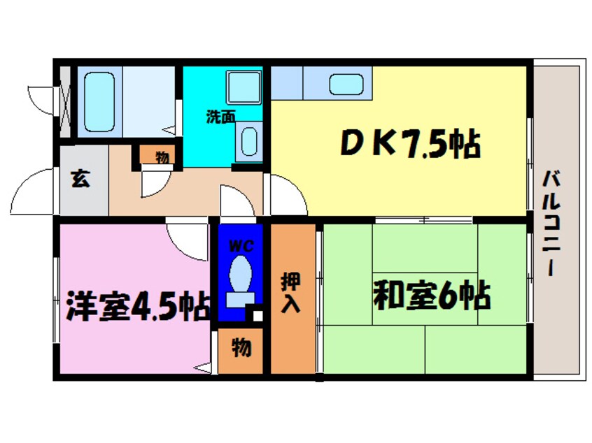 間取図 サンリブ甲西