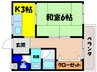 鈴木マンション 1Kの間取り