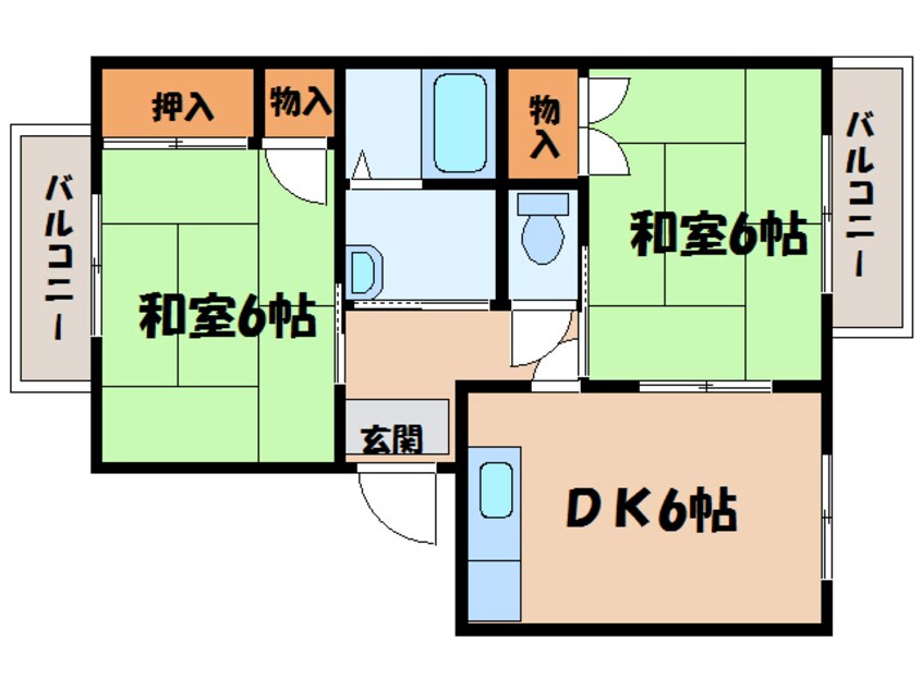 間取図 リバーブリッジハイツ