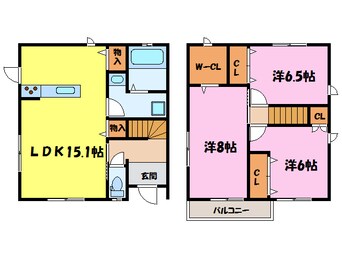 間取図 ラ　ルーチェ