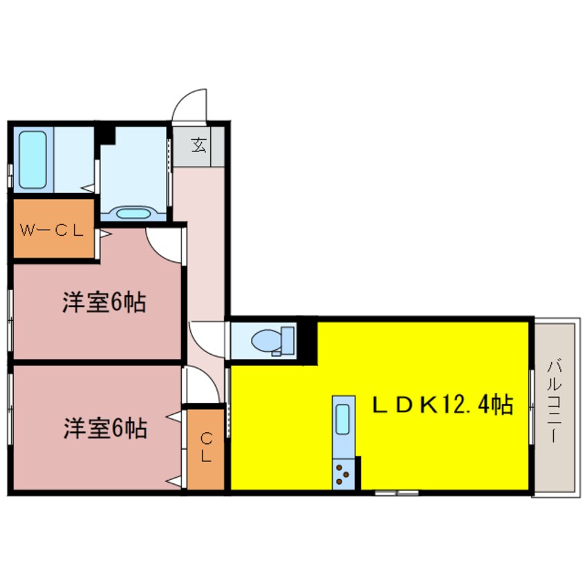 間取図 東海道本線<琵琶湖線・JR京都線>/栗東駅 徒歩21分 2階 築5年