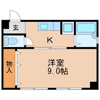 間取図 名古屋市営地下鉄桜通線/高岳駅 徒歩4分 3階 築53年