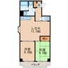 名古屋市営地下鉄桜通線/車道駅 徒歩4分 3階 築30年 2LDKの間取り