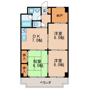 間取図 名古屋市営地下鉄桜通線/車道駅 徒歩4分 4階 築30年