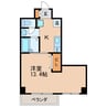 Ism 泉 1Kの間取り