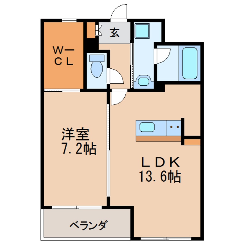 間取図 名古屋市営地下鉄桜通線/車道駅 徒歩7分 3階 築8年