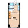 名鉄瀬戸線/清水駅 徒歩3分 2階 築52年 1Kの間取り