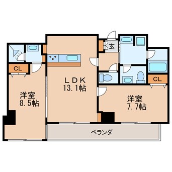 間取図 さくらHills NISHIKI Platinum Residence