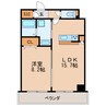 さくらHills NISHIKI Platinum Residence 1LDKの間取り