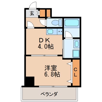 間取図 名古屋市営地下鉄桜通線/丸の内駅 徒歩4分 8階 築5年
