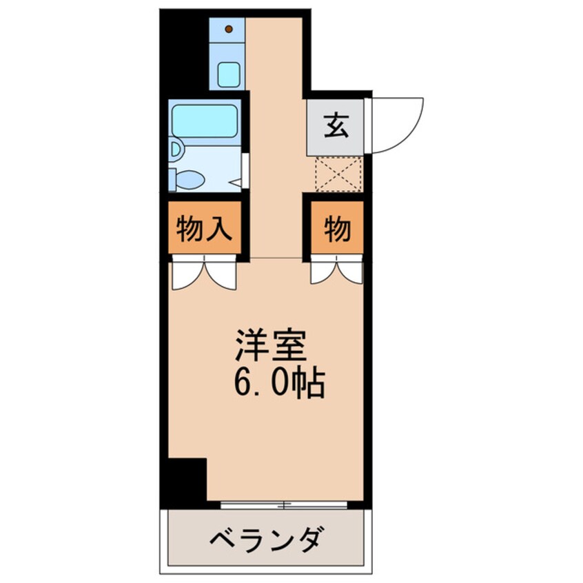 間取図 名古屋市営地下鉄名城線/矢場町駅 徒歩7分 5階 築36年