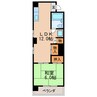 第７スカイビル 1LDKの間取り