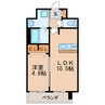 プレサンス丸の内レジデンス 1LDKの間取り