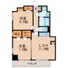 名古屋市営地下鉄桜通線/高岳駅 徒歩7分 6階 築12年 2LDKの間取り