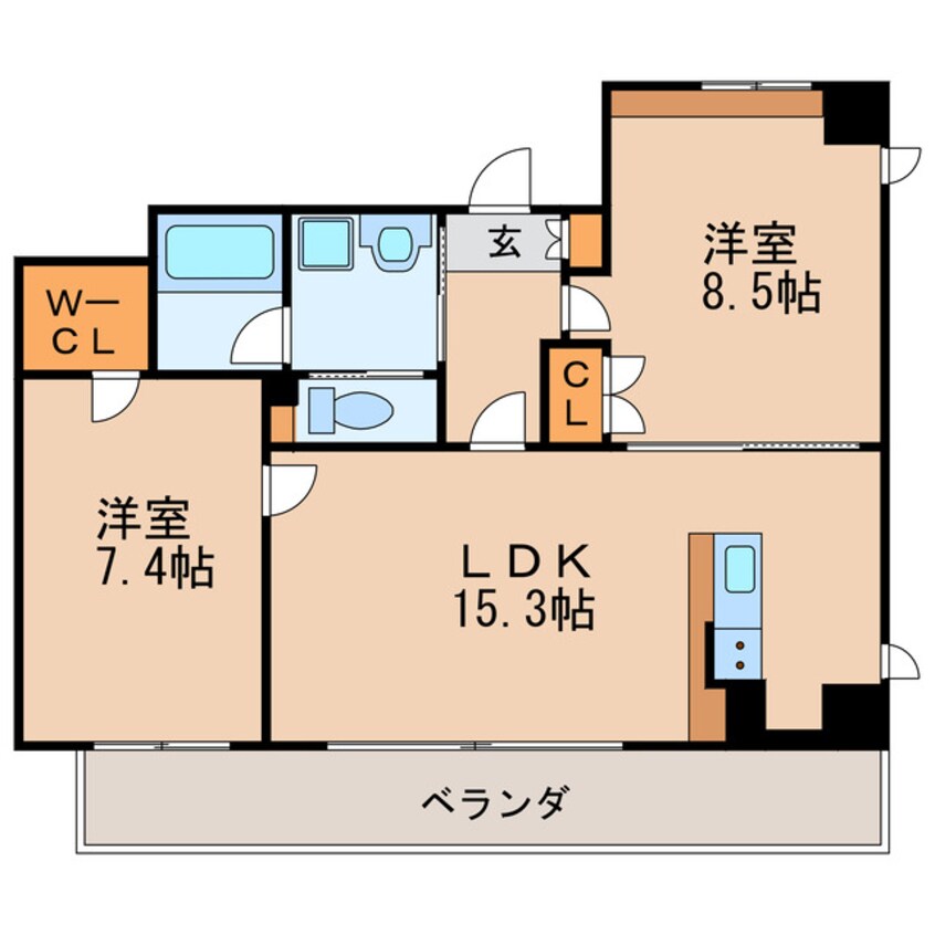 間取図 ランドハウス泉