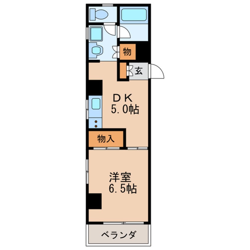 間取図 名古屋市営地下鉄東山線/伏見駅 徒歩4分 2階 築44年