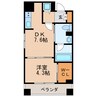 KDX千早レジデンス 1DKの間取り
