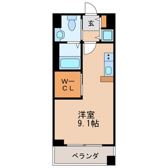 間取図 名古屋市営地下鉄鶴舞線/鶴舞駅 徒歩8分 3階 築16年