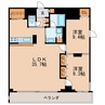 レジディア東桜Ⅱ 2LDKの間取り