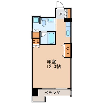 間取図 名古屋市営地下鉄東山線/新栄町駅 徒歩2分 8階 築19年