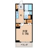 パークアクシス白壁 1Kの間取り
