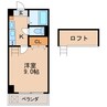 桜マンションII 1Kの間取り