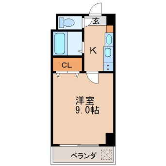 間取図 名古屋市営地下鉄東山線/新栄町駅 徒歩4分 7階 築25年