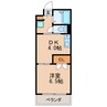 メゾンドマルキーズ 1DKの間取り