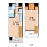 名古屋市営地下鉄鶴舞線/丸の内駅 徒歩3分 7-8階 築17年 1LDKの間取り