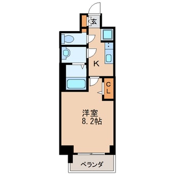 間取図 名古屋市営地下鉄東山線/千種駅 徒歩5分 10階 築6年