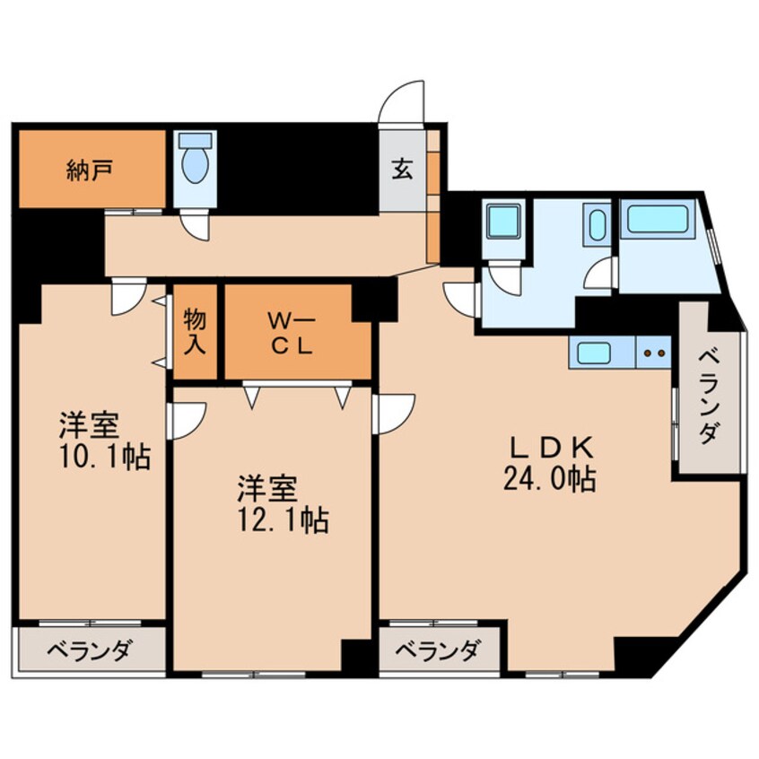 間取図 主税ビル