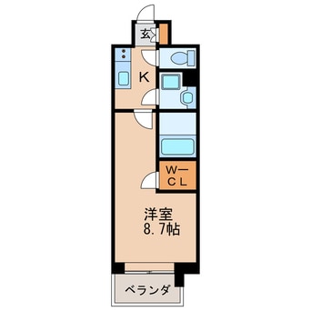 間取図 名古屋市営地下鉄名城線/久屋大通駅 徒歩3分 9階 築3年