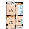 名古屋市営地下鉄東山線/伏見駅 徒歩5分 3階 築46年 2DKの間取り