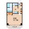 名古屋市営地下鉄名城線/矢場町駅 徒歩6分 8階 築23年 1Kの間取り