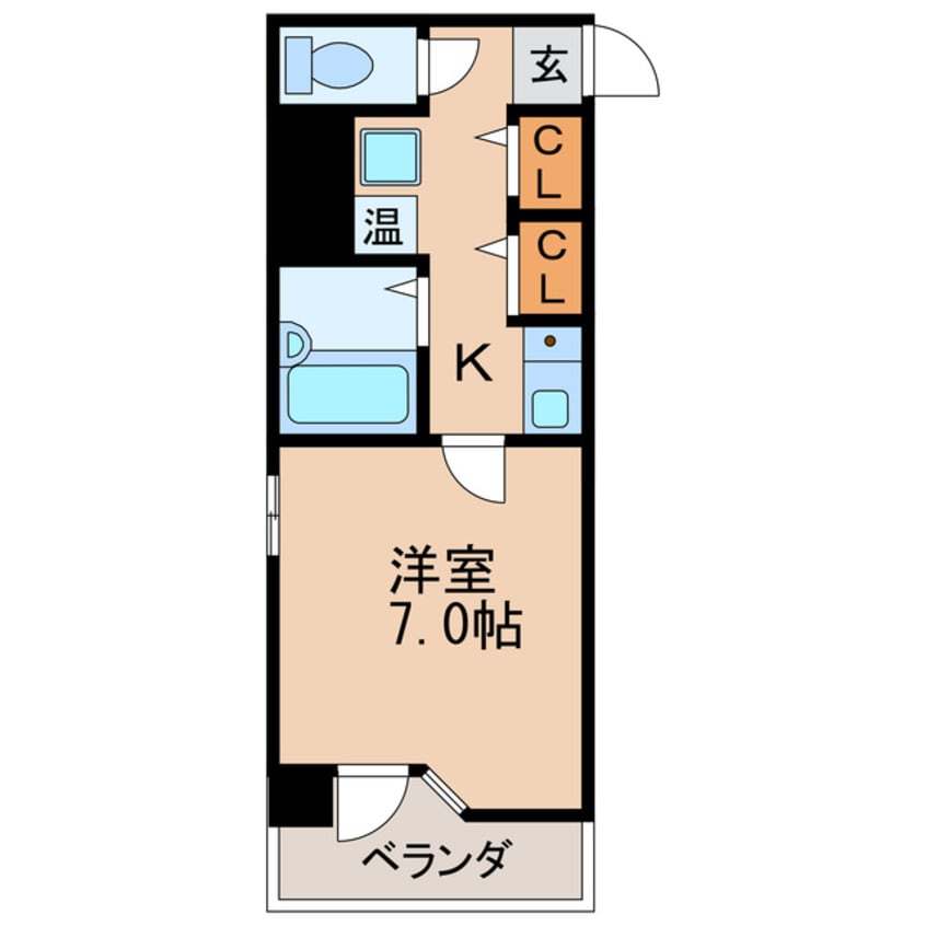 間取図 名古屋市営地下鉄東山線/新栄町駅 徒歩5分 7階 築34年