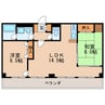 名古屋市営地下鉄東山線/伏見駅 徒歩5分 11階 築35年 2LDKの間取り