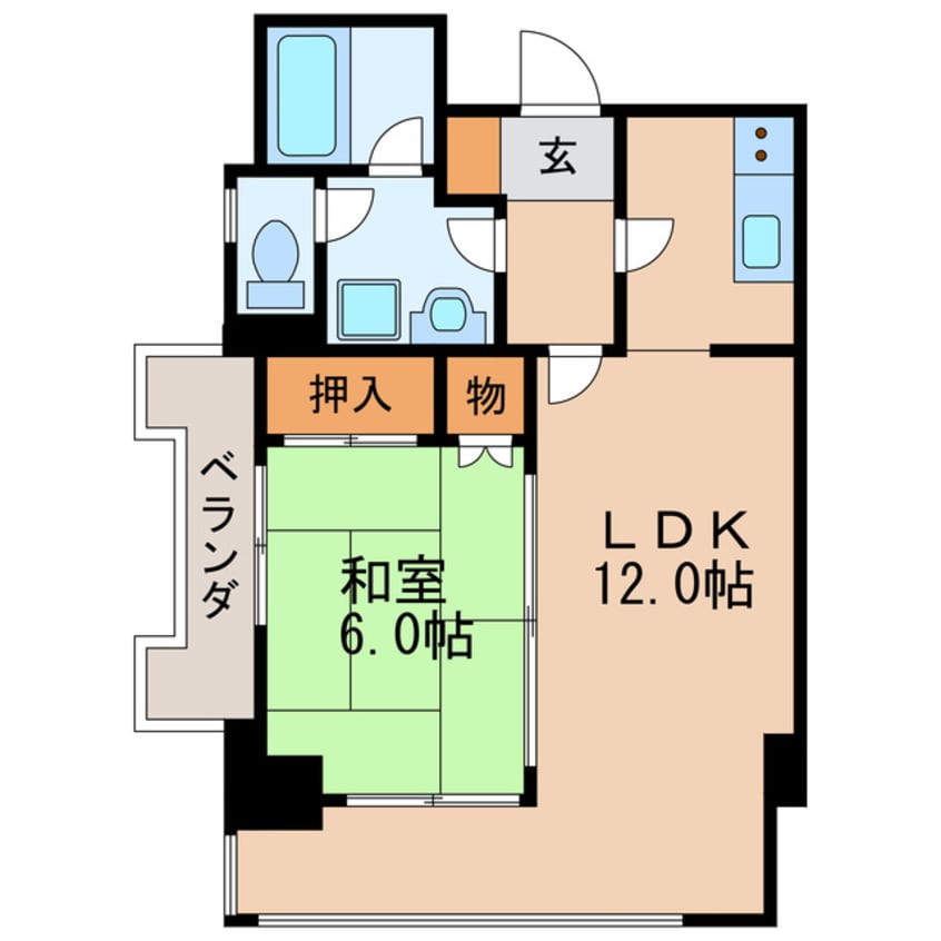 間取図 名古屋市営地下鉄東山線/伏見駅 徒歩5分 6階 築35年