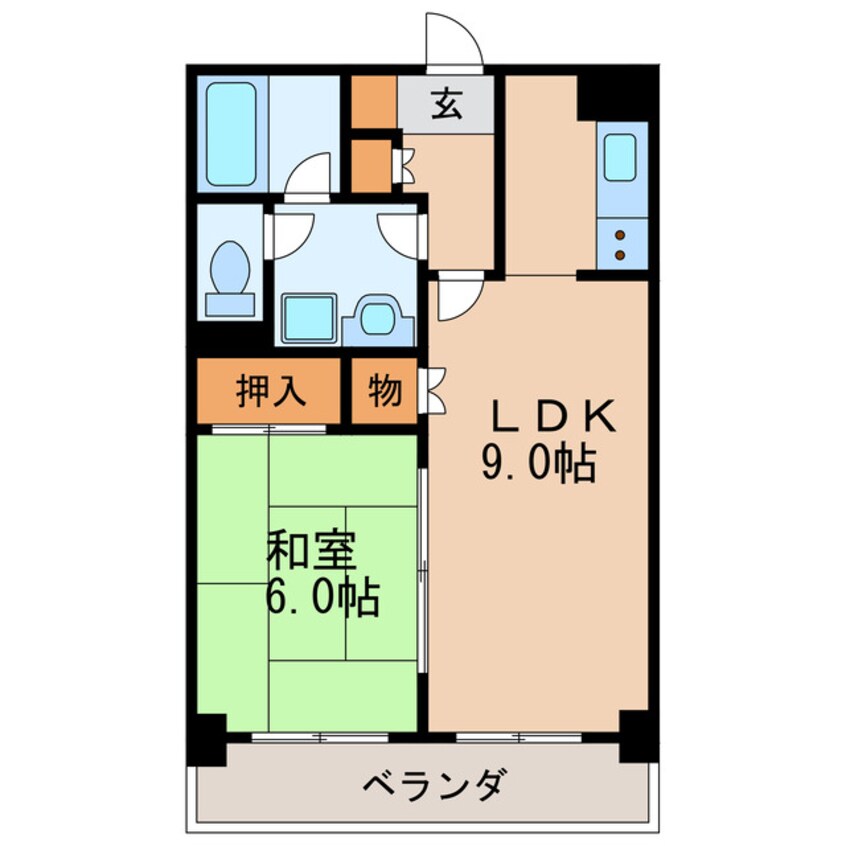 間取図 錦ハーモニービル