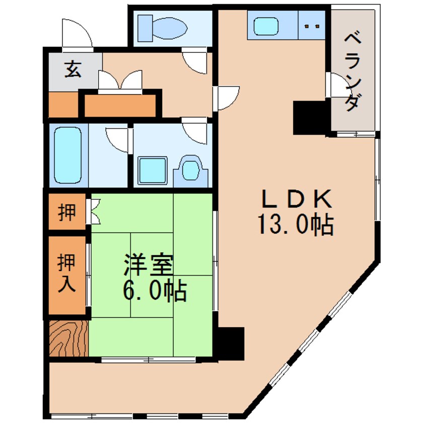 間取図 錦ハーモニービル