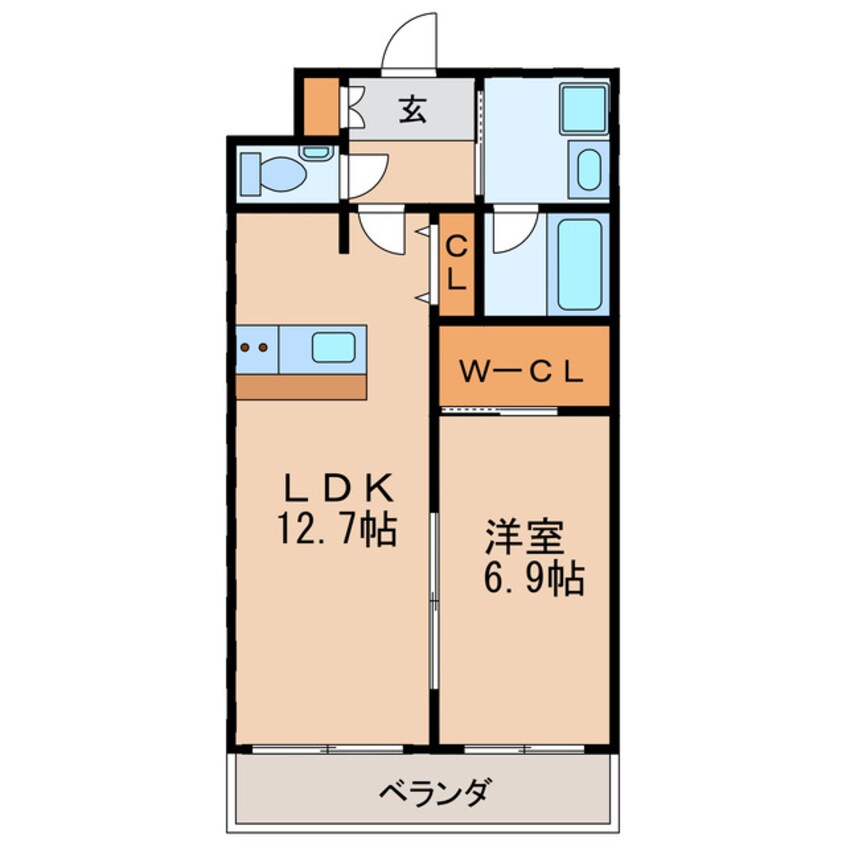 間取図 エルミタージュ新栄