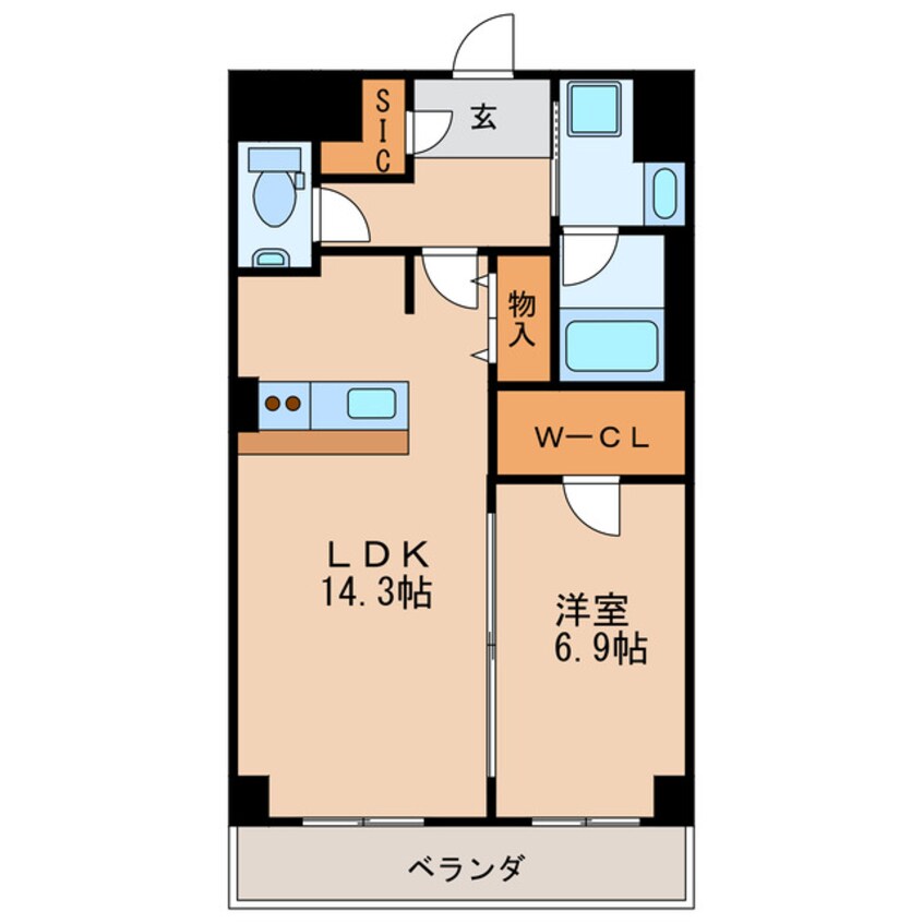 間取図 エルミタージュ新栄