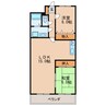 名古屋市営地下鉄東山線/新栄町駅 徒歩5分 8階 築37年 2LDKの間取り