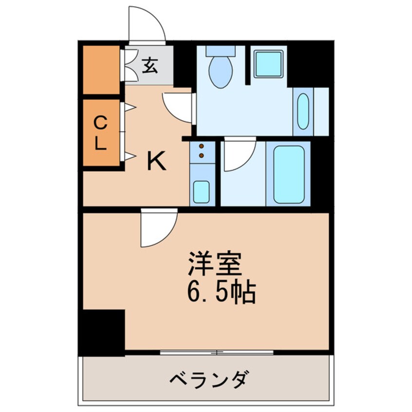 間取図 レジディア高岳