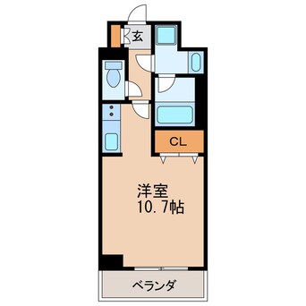 間取図 レジディア高岳