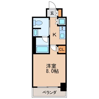 間取図 レジディア高岳