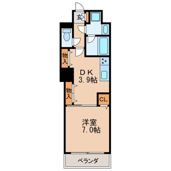 間取図 レジディア高岳