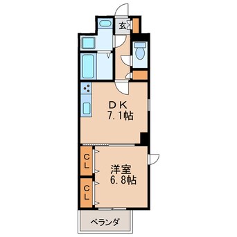 間取図 レジディア高岳