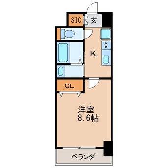 間取図 レジディア高岳