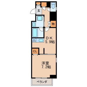 間取図 レジディア高岳