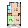 名古屋市営地下鉄桜通線/丸の内駅 徒歩4分 4階 築39年 2LDKの間取り